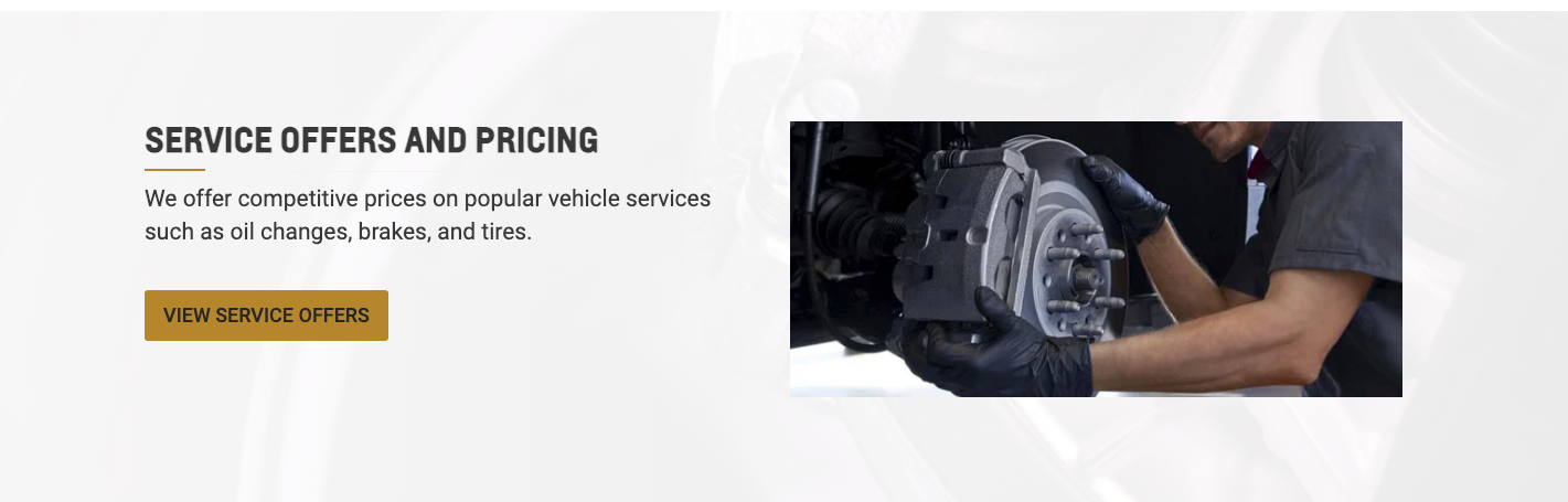 Service and Offers Banner